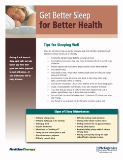 Tips to help you sleep